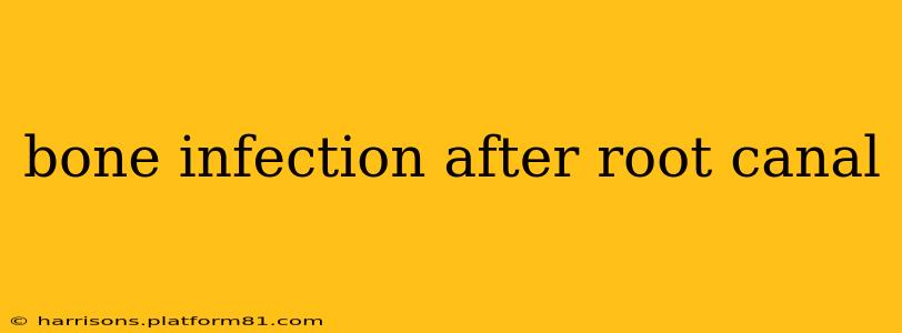 bone infection after root canal