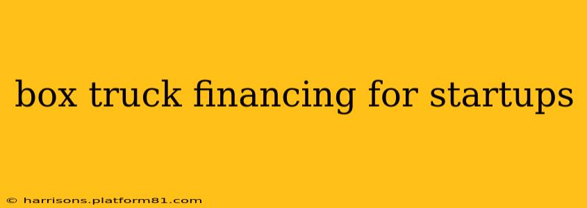 box truck financing for startups