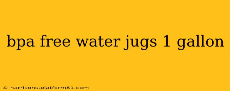 bpa free water jugs 1 gallon