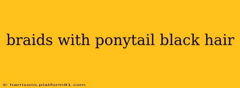 braids with ponytail black hair