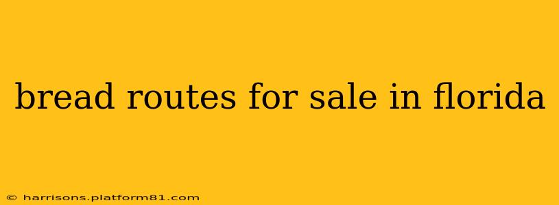 bread routes for sale in florida