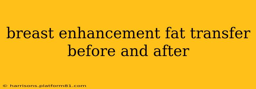 breast enhancement fat transfer before and after