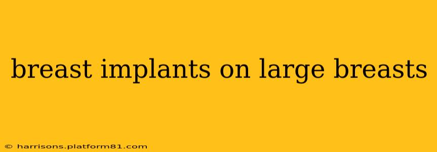 breast implants on large breasts