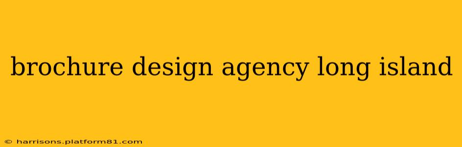 brochure design agency long island