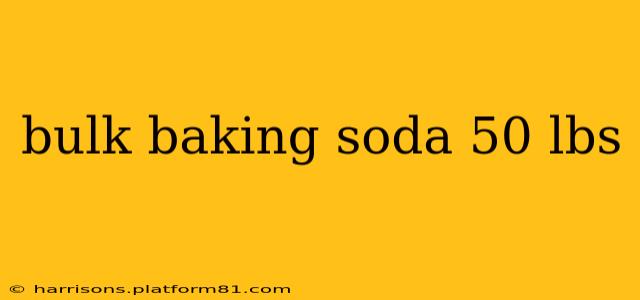 bulk baking soda 50 lbs