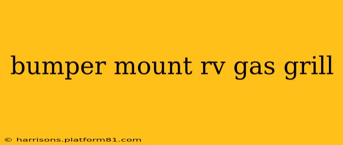 bumper mount rv gas grill