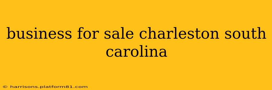 business for sale charleston south carolina