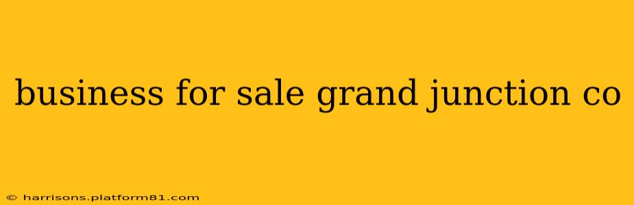 business for sale grand junction co