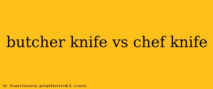 butcher knife vs chef knife