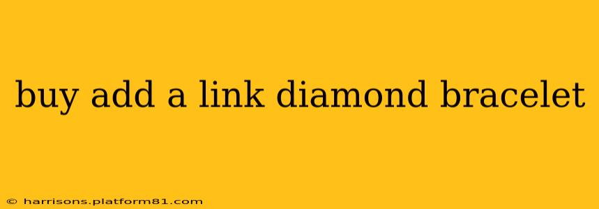 buy add a link diamond bracelet