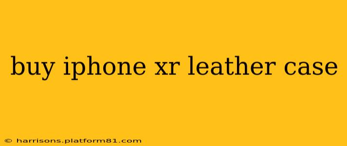 buy iphone xr leather case