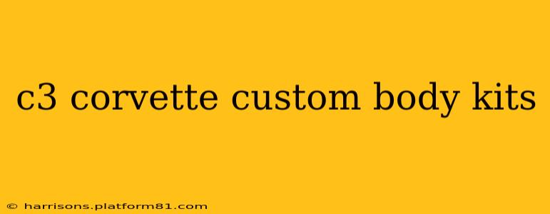 c3 corvette custom body kits
