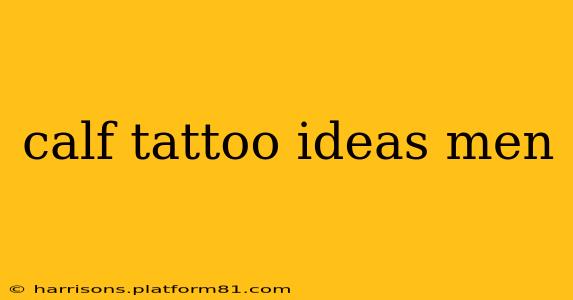 calf tattoo ideas men