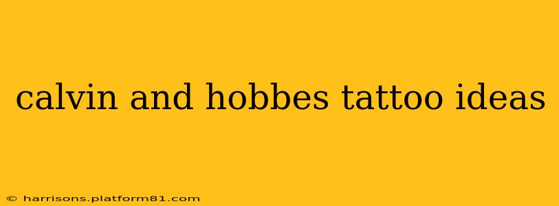 calvin and hobbes tattoo ideas