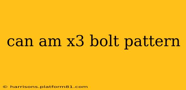 can am x3 bolt pattern