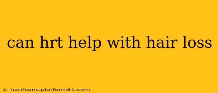 can hrt help with hair loss