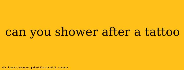 can you shower after a tattoo