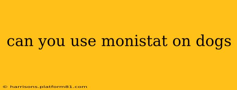 can you use monistat on dogs