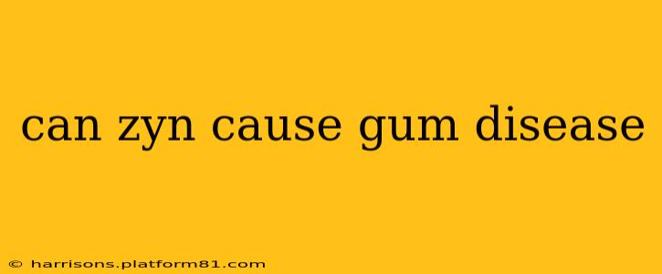 can zyn cause gum disease