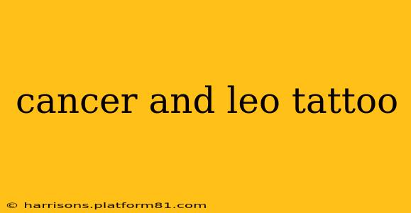 cancer and leo tattoo
