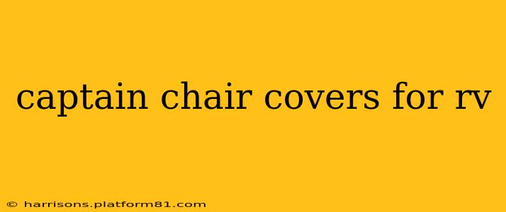 captain chair covers for rv