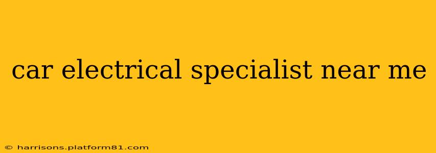 car electrical specialist near me