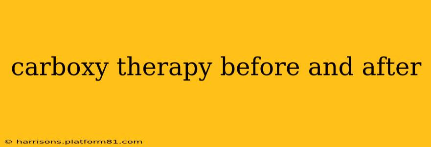 carboxy therapy before and after
