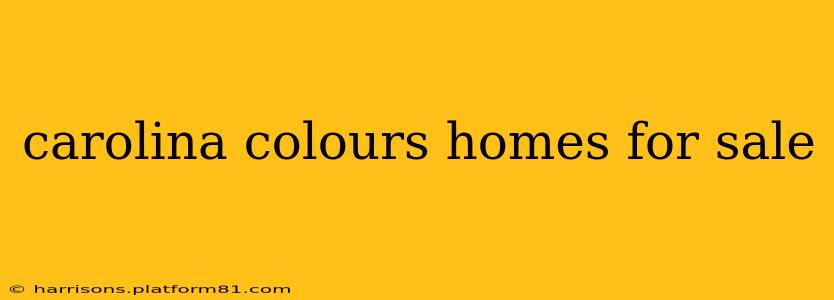 carolina colours homes for sale