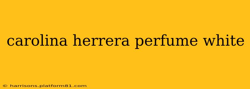 carolina herrera perfume white