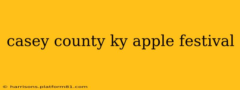 casey county ky apple festival