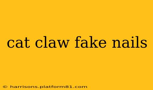 cat claw fake nails