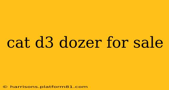 cat d3 dozer for sale