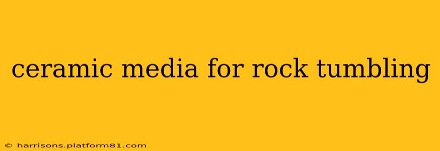 ceramic media for rock tumbling