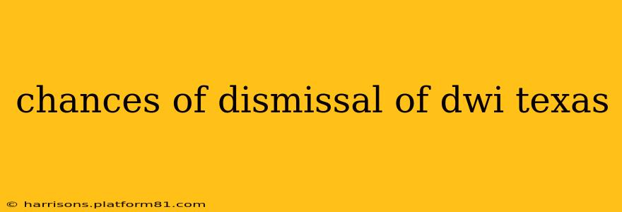 chances of dismissal of dwi texas