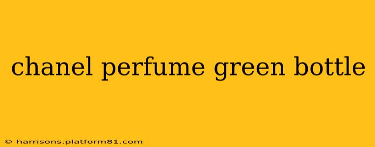 chanel perfume green bottle