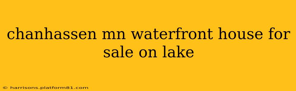 chanhassen mn waterfront house for sale on lake