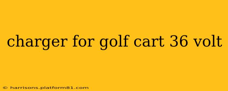 charger for golf cart 36 volt