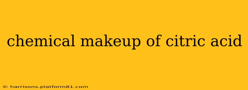 chemical makeup of citric acid