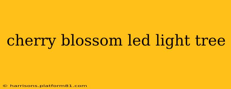 cherry blossom led light tree