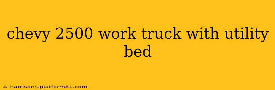 chevy 2500 work truck with utility bed