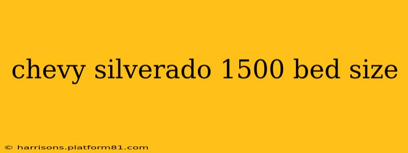 chevy silverado 1500 bed size