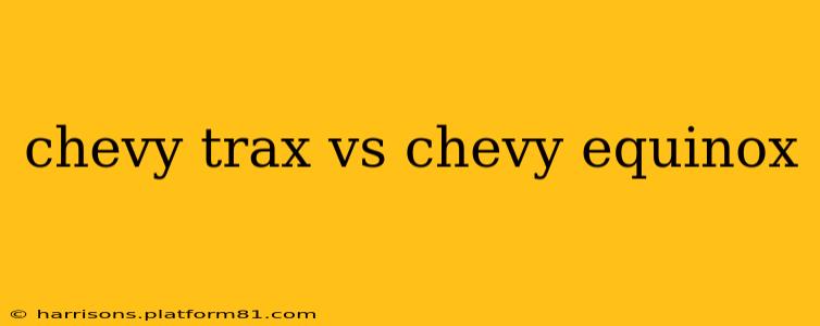 chevy trax vs chevy equinox