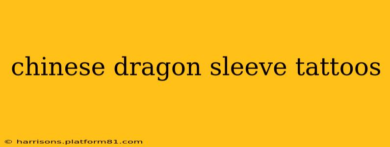 chinese dragon sleeve tattoos