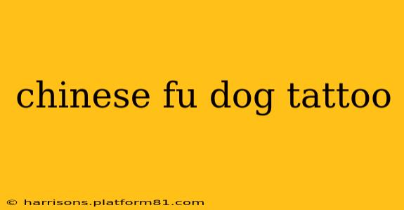 chinese fu dog tattoo
