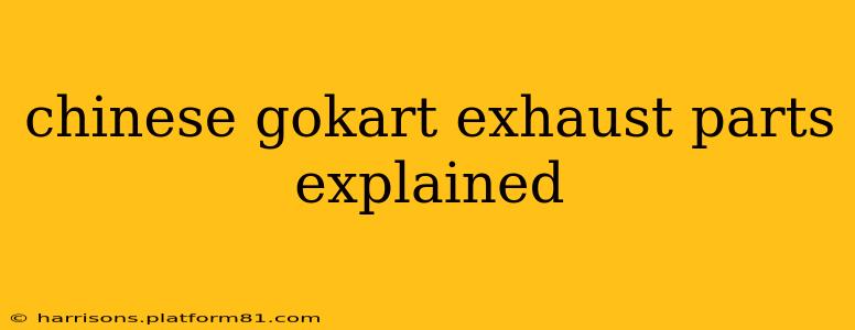 chinese gokart exhaust parts explained