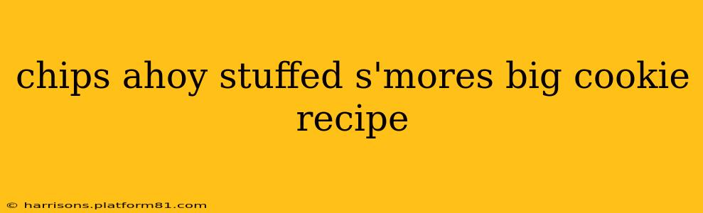 chips ahoy stuffed s'mores big cookie recipe