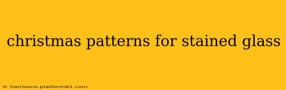 christmas patterns for stained glass