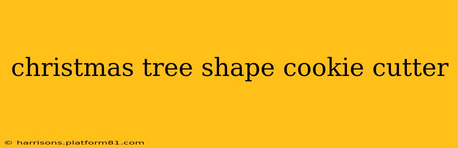 christmas tree shape cookie cutter