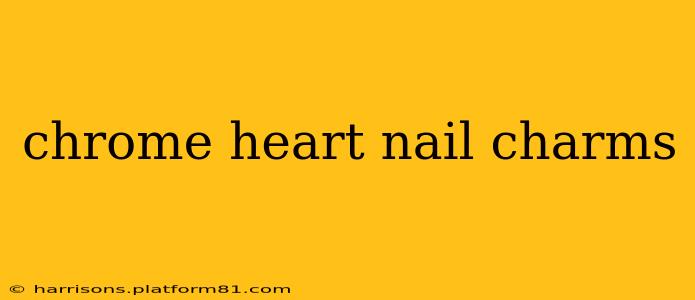 chrome heart nail charms
