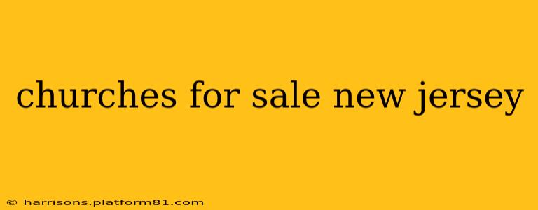 churches for sale new jersey
